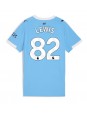 Billige Manchester City Rico Lewis #82 Hjemmedrakt Dame 2025-26 Kortermet